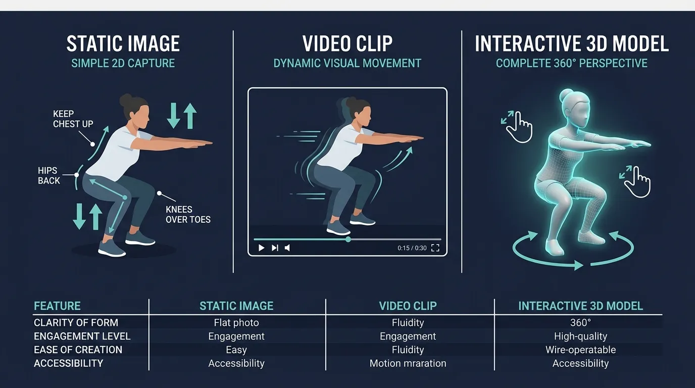 3d Demo Vs Video Comparison — from Fitness Apps With 3D Exercise Demonstrations: Why Interactive 3D Beats Video