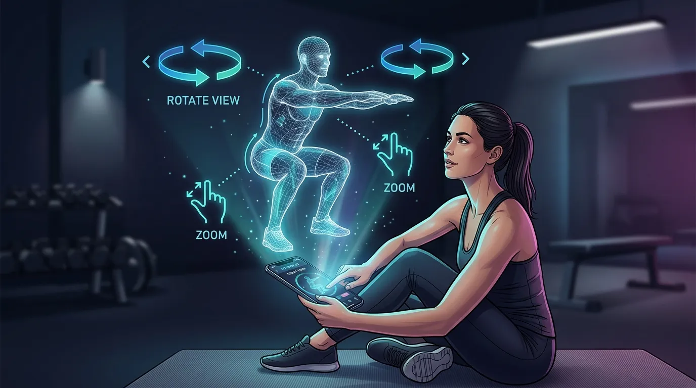 3d Exercise Demo Interactive Model — visual guide for the 3D Demos vs. Other Approaches: An Honest Comparison section