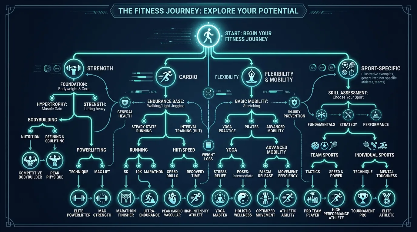 Choose Goals Branching Paths — from Why Choosing Your Own Fitness Goals Works Better (1,384 Steps Better)