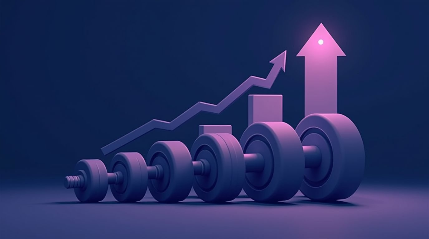 Escolhendo um peso inicial de haltere e progredindo gradualmente como iniciante
