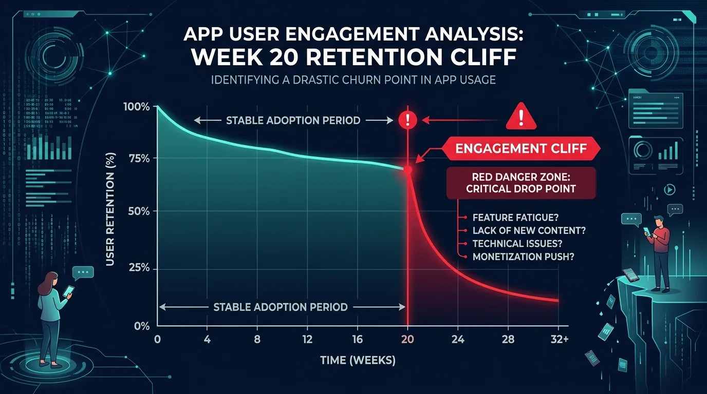 Week 20 Engagement Cliff — from The Week 20 Problem: Why Most Fitness Apps Lose You