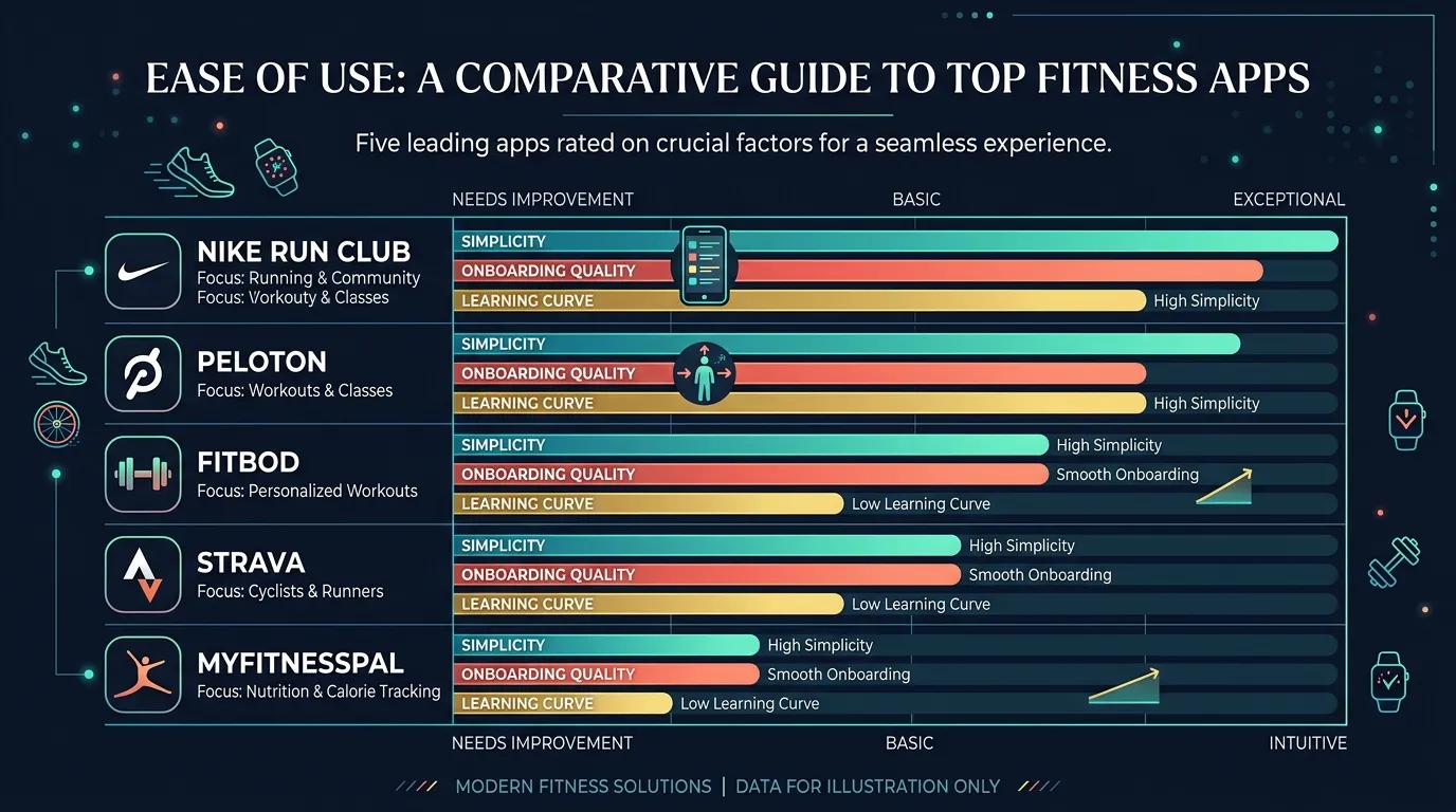 Beginner Ease Of Use Comparison — visual guide for the The Rankings section