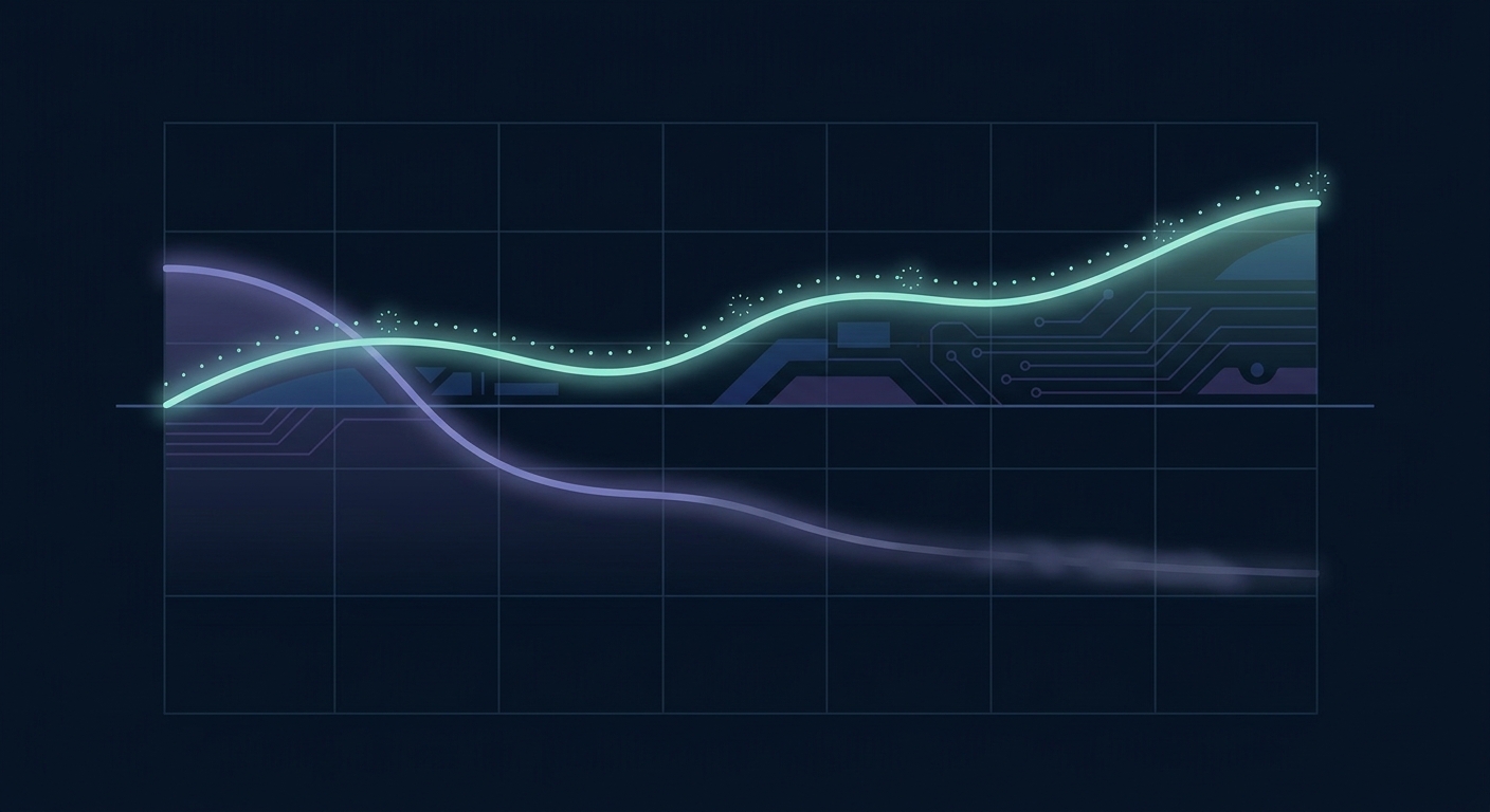 Graph illustrating how gamified AI coaching sustains workout consistency versus the typical motivation curve with traditional coaching approaches