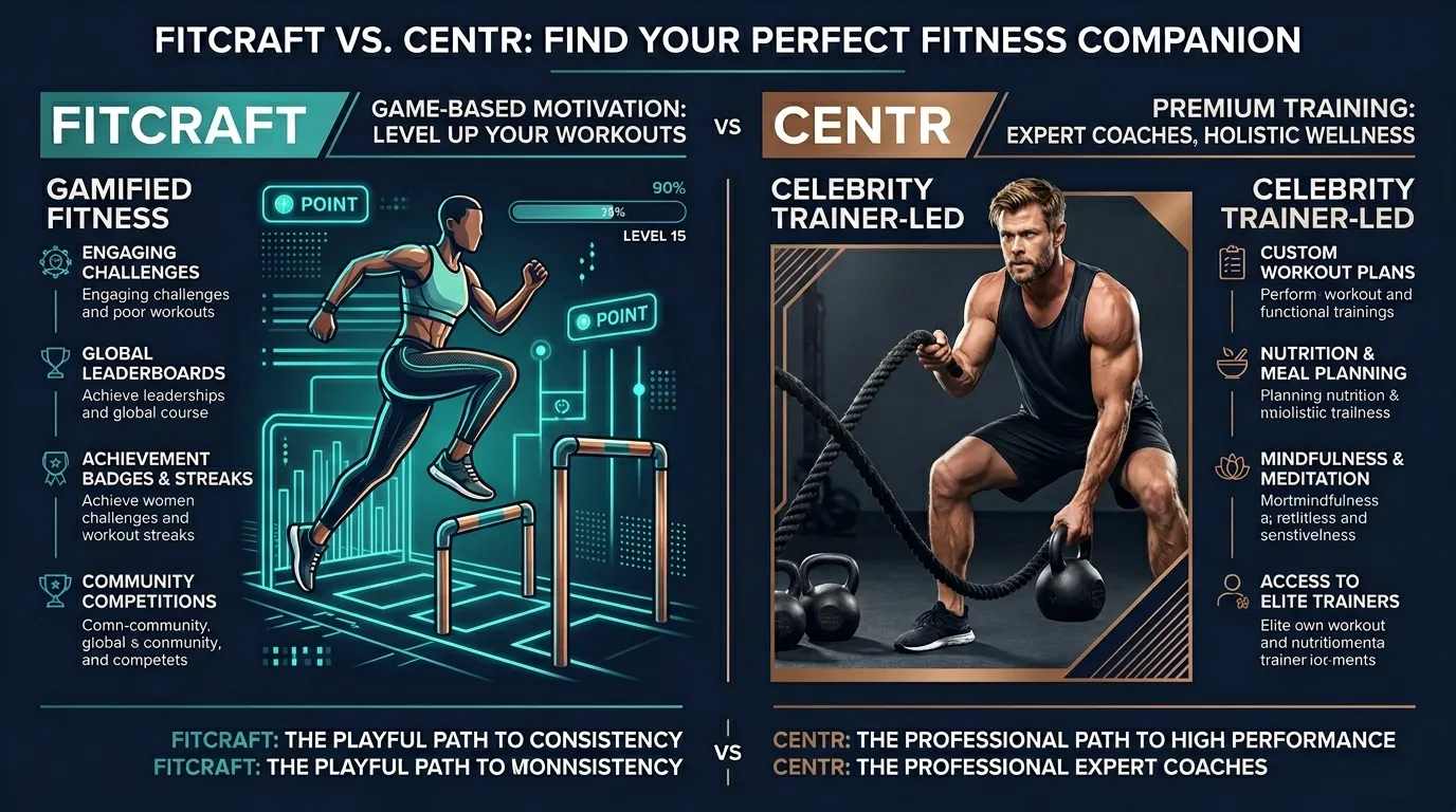 Fitcraft Vs Centr Comparison — from FitCraft vs Centr (2026): Honest Comparison