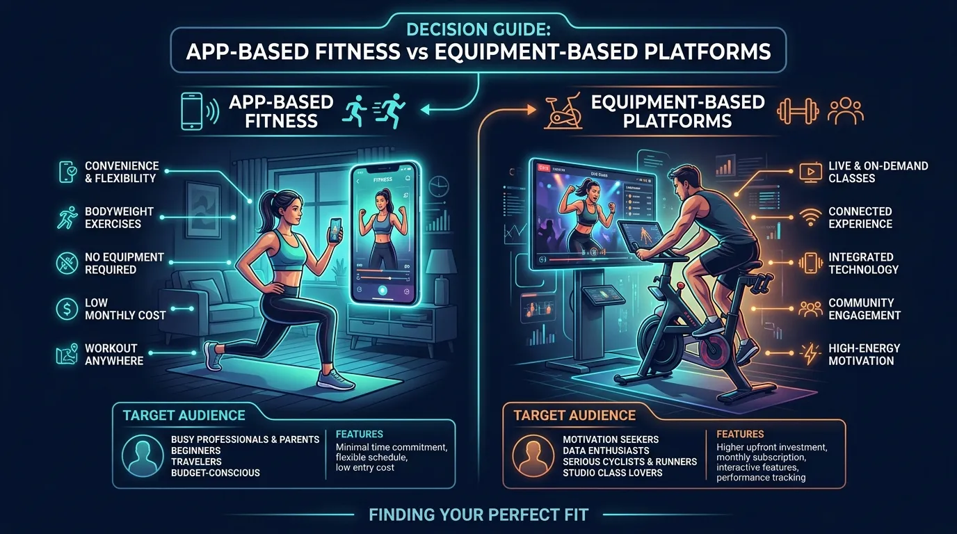 Fitcraft Vs Peloton Audience — visual guide for the Where FitCraft Wins section