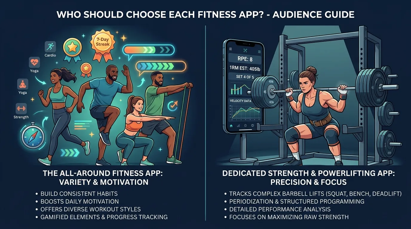 Fitcraft Vs Stronglifts Audience — visual guide for the Where FitCraft Wins section
