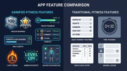 Applications fitness gamifiées vs non gamifiées