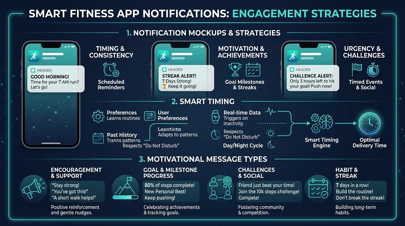 Motivation Push Notifications — visual guide for the The Science of Why Motivation Fails (And What Works Instead) section