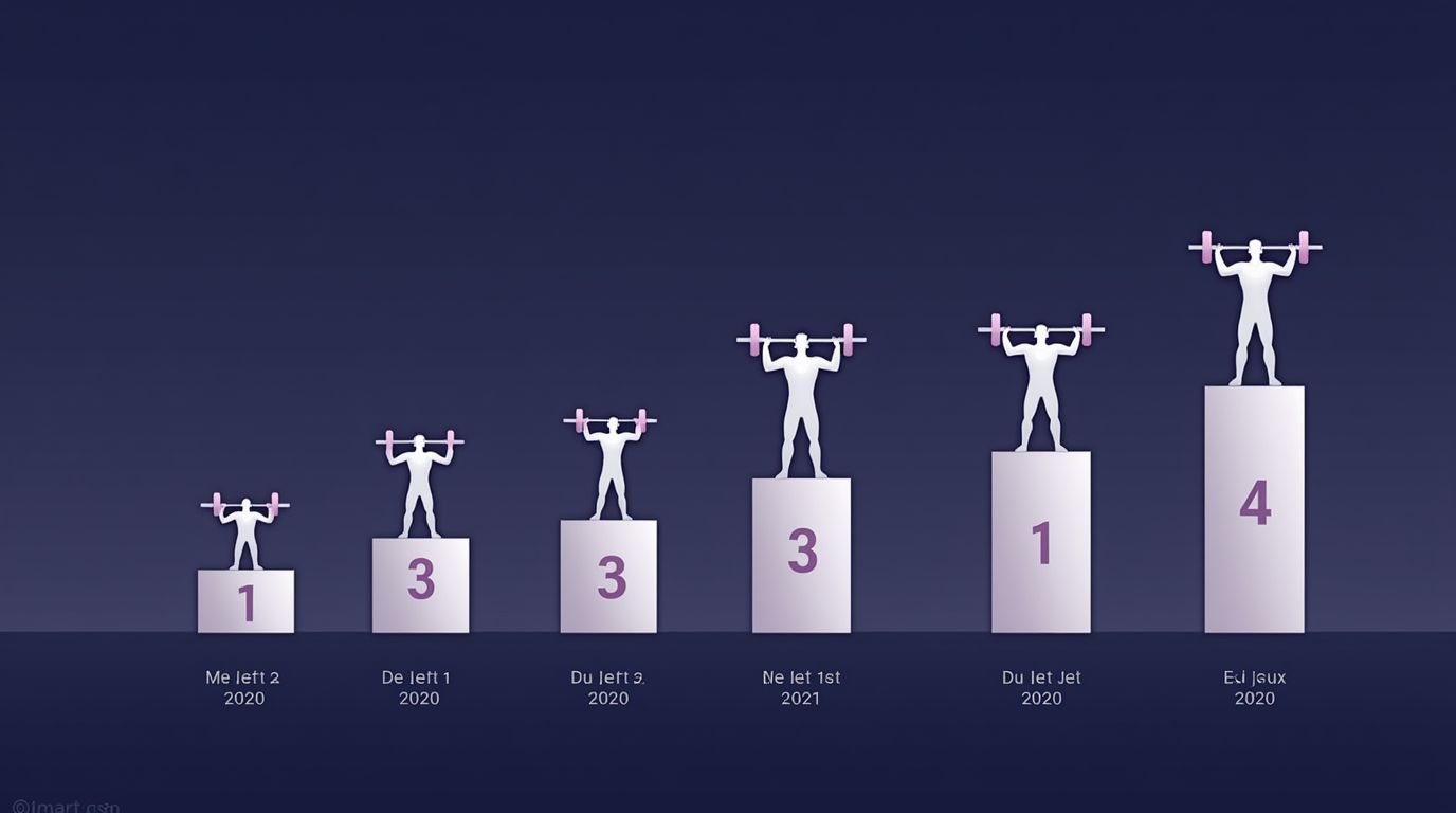 Woche für Woche sinkende Nutzerzahl bei Krafttraining-Apps mit wenigen verbleibenden konsequenten Lifter