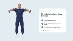 Elevação Lateral com Braço Dobrado com Halteres