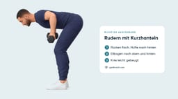 Vorgebeugt Rudern mit Kurzhanteln