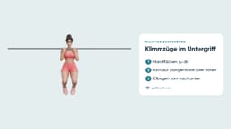 Klimmzüge im Untergriff