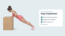 Enge Liegestütze