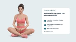 Estiramiento de Tobillo con Piernas Cruzadas