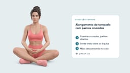 Alongamento de Tornozelo com Pernas Cruzadas
