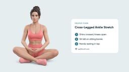 Cross Legged Ankle Stretch