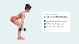 Kreuzheben mit Kurzhanteln