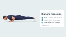 Diamond-Liegestütze