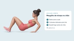 Mergulho de Tríceps no Chão