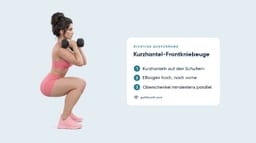 Kurzhantel-Frontkniebeuge