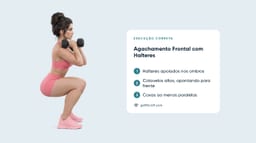Agachamento Frontal com Halteres