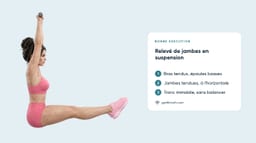 Relevés de jambes en suspension