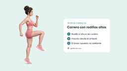 Carrera con Rodillas Altas