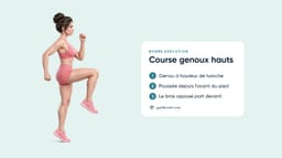Course avec Genoux Hauts