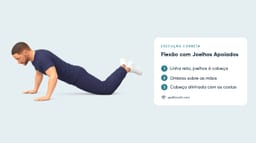 Flexão com os Joelhos Apoiados
