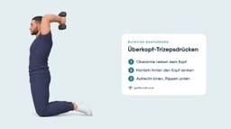 Trizepsdrücken über Kopf