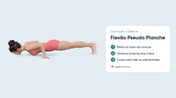 Flexões Pseudo Planche