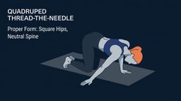 Quadruped Thread-the-Needle