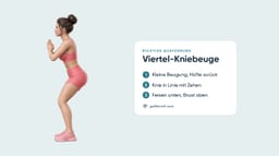 Viertel-Kniebeugen
