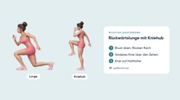 Rückwärtslunge mit Kniehub