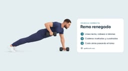 Remo Renegado con Mancuernas