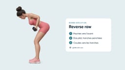 Reverse Row avec haltères