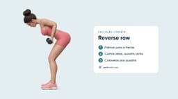 Reverse Row com halteres
