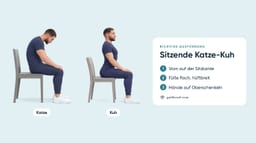 Sitzende Katze-Kuh