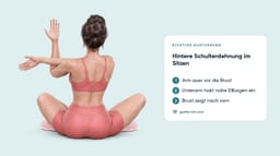 Hintere Schulter dehnen im Sitzen