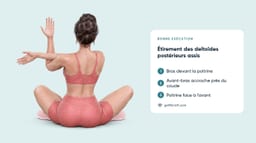 Étirement des deltoïdes postérieurs assis