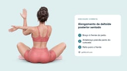 Alongamento de Deltoide Posterior Sentado