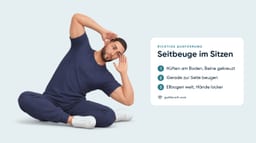Seitbeugen im Sitzen