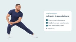 Cómo hacer inclinaciones de zancada lateral