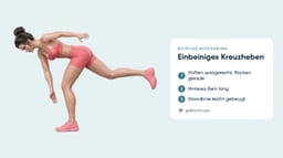 Einbeiniges Kreuzheben