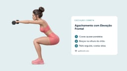 Agachamento com Elevação Frontal