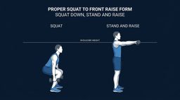 Squat to Front Raise
