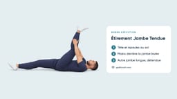Étirement Jambe Tendue