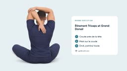 Étirement Triceps et Grand Dorsal