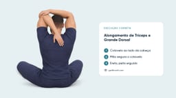 Alongamento de Tríceps e Latíssimo