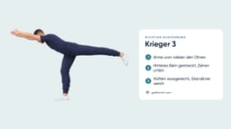 Krieger-3-Pose (Virabhadrasana III)